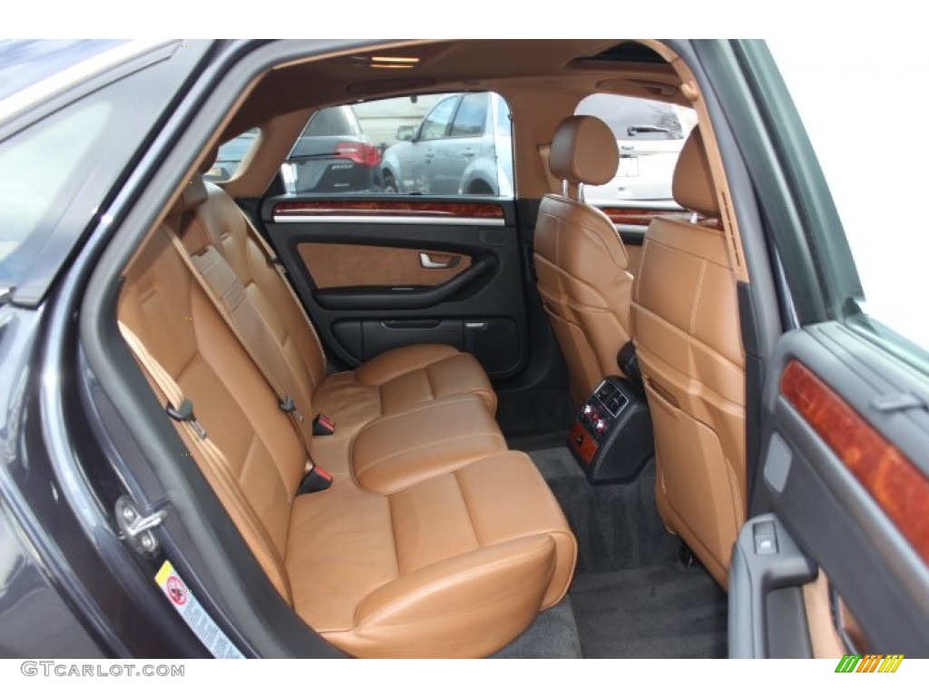 Black/Amaretto Interior 2006 Audi A8 4.2 quattro Photo #77537525