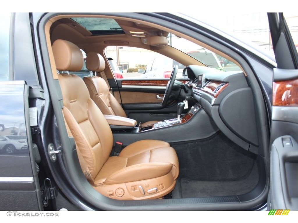 Black/Amaretto Interior 2006 Audi A8 4.2 quattro Photo #77537636