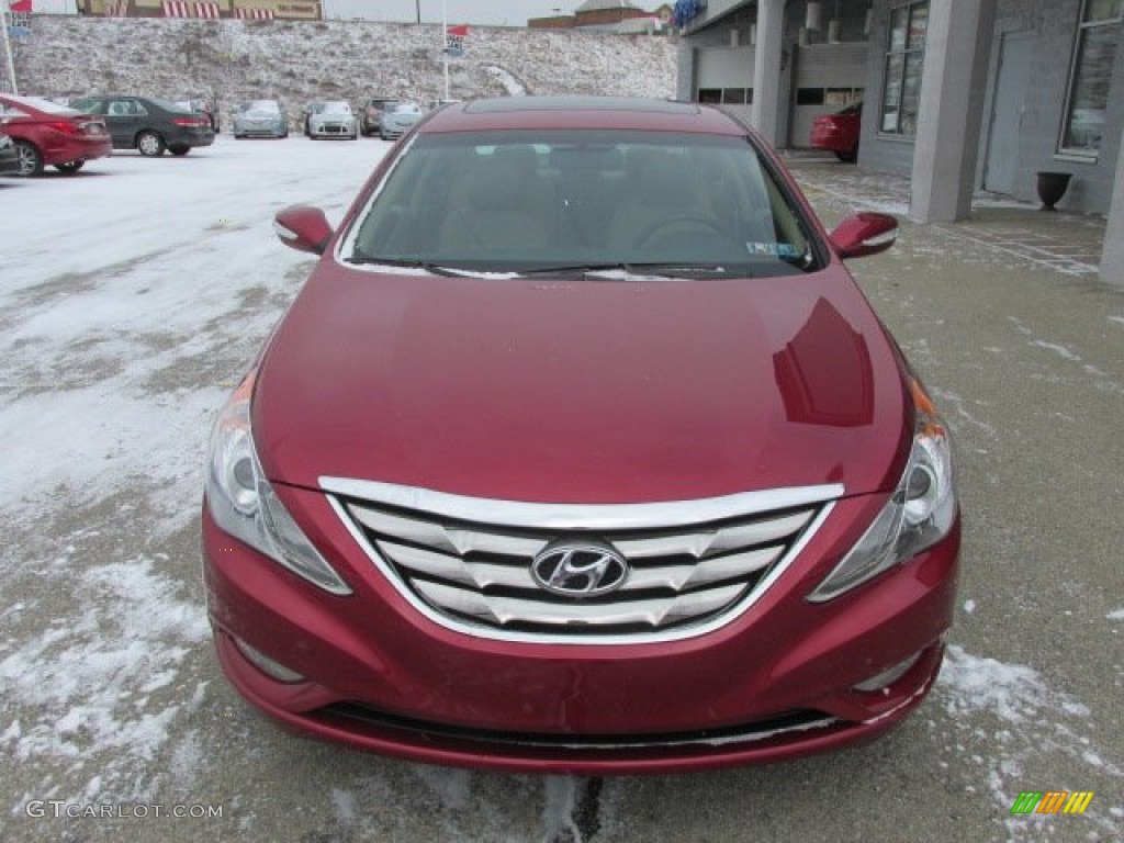2011 Sonata Limited - Venetian Red / Camel photo #5