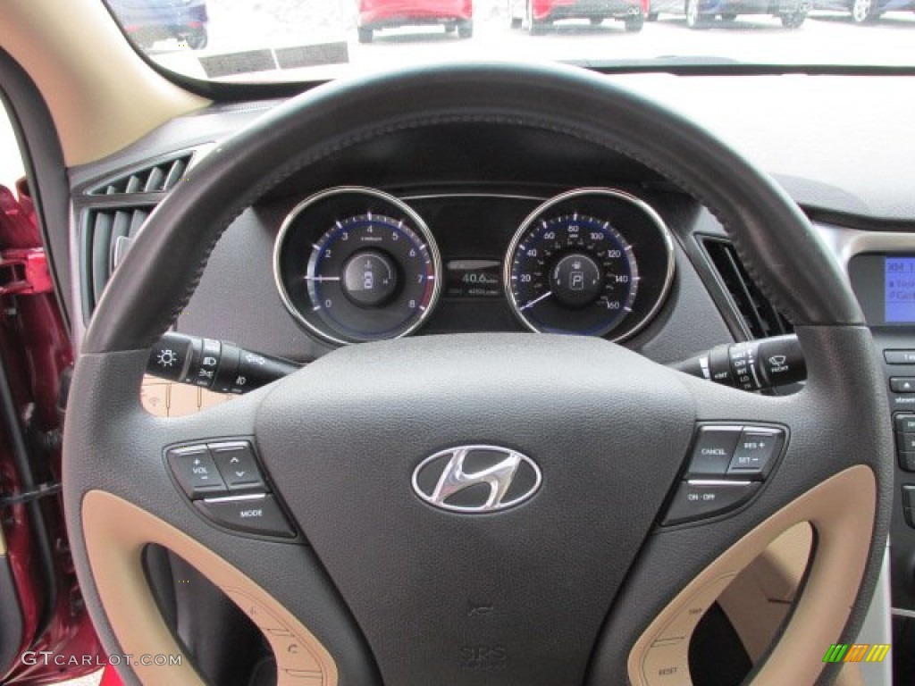 2011 Sonata Limited - Venetian Red / Camel photo #17