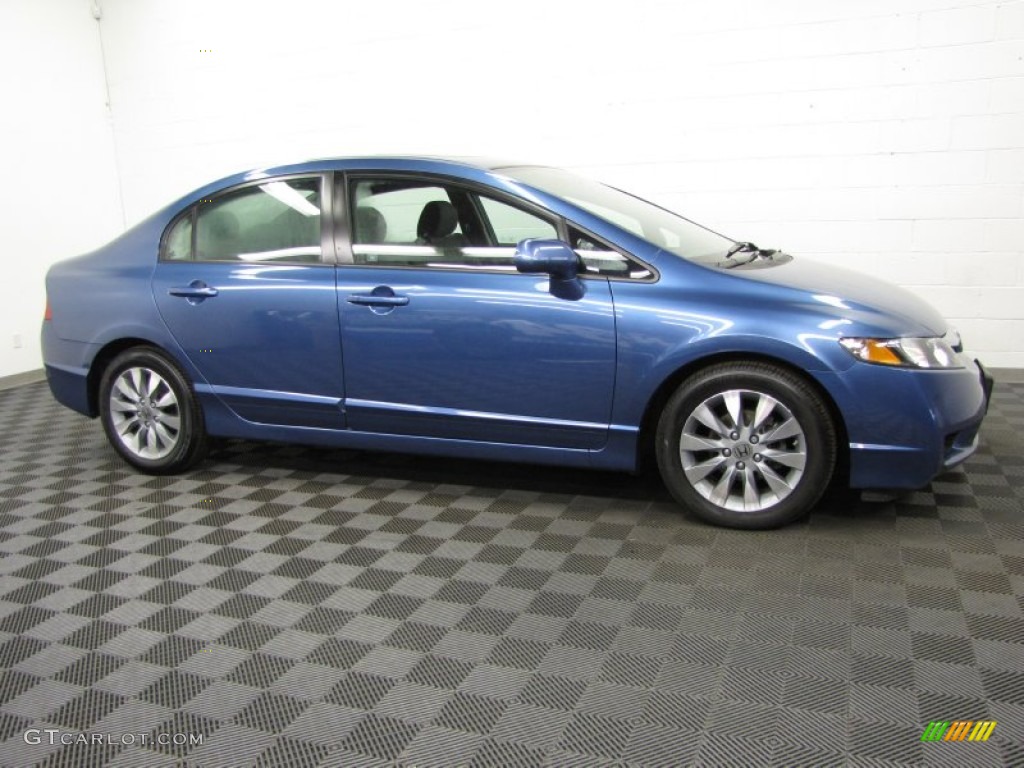 Atomic Blue Metallic 2010 Honda Civic EX Sedan Exterior Photo #77540723