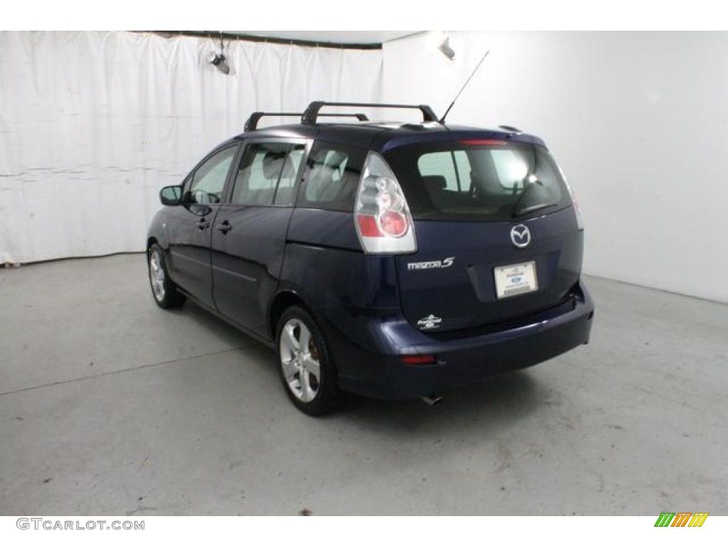 2007 MAZDA5 Sport - Strato Blue Mica / Black photo #9