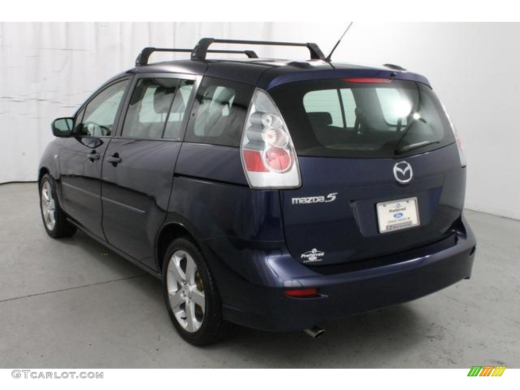2007 MAZDA5 Sport - Strato Blue Mica / Black photo #10