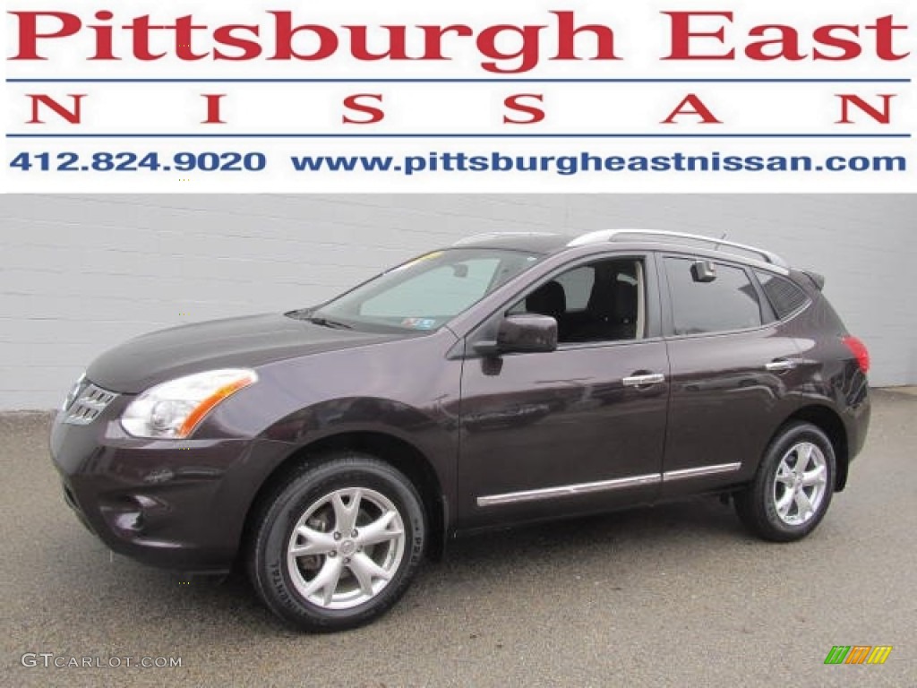 2011 Rogue SV AWD - Black Amethyst / Black photo #1