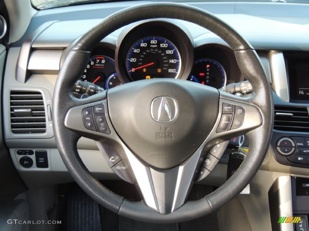 2010 Acura RDX SH-AWD Taupe Steering Wheel Photo #77542556