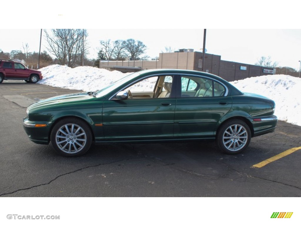 2007 X-Type 3.0 - Jaguar Racing Green Metallic / Ivory photo #3