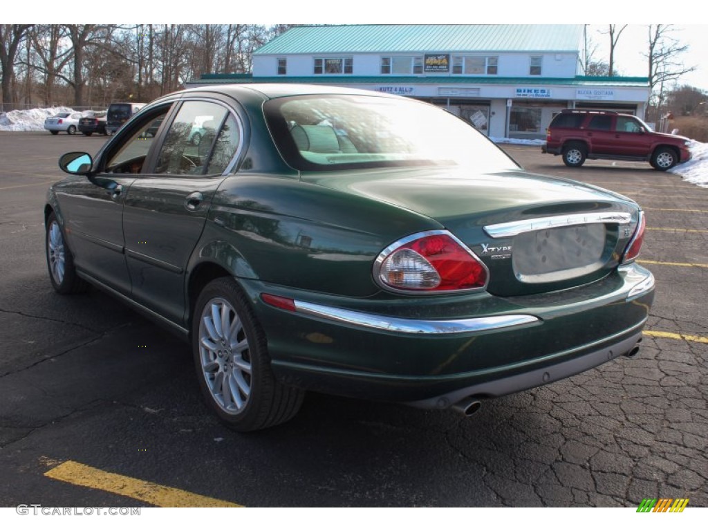 2007 X-Type 3.0 - Jaguar Racing Green Metallic / Ivory photo #4