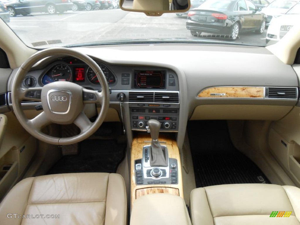2006 Audi A6 3.2 quattro Sedan Beige Dashboard Photo #77542655