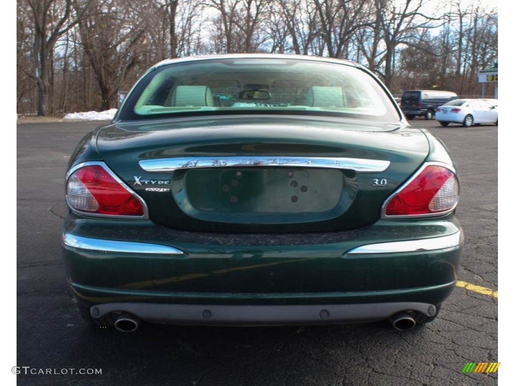 2007 X-Type 3.0 - Jaguar Racing Green Metallic / Ivory photo #5