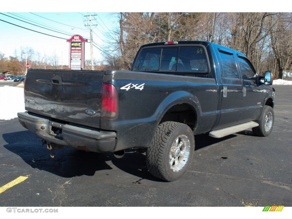 2004 F250 Super Duty XL Crew Cab 4x4 - Black / Medium Flint photo #6