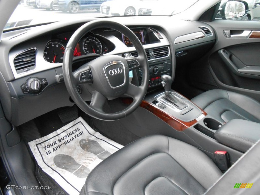 Black Interior 2011 Audi A4 2.0T quattro Sedan Photo #77543129