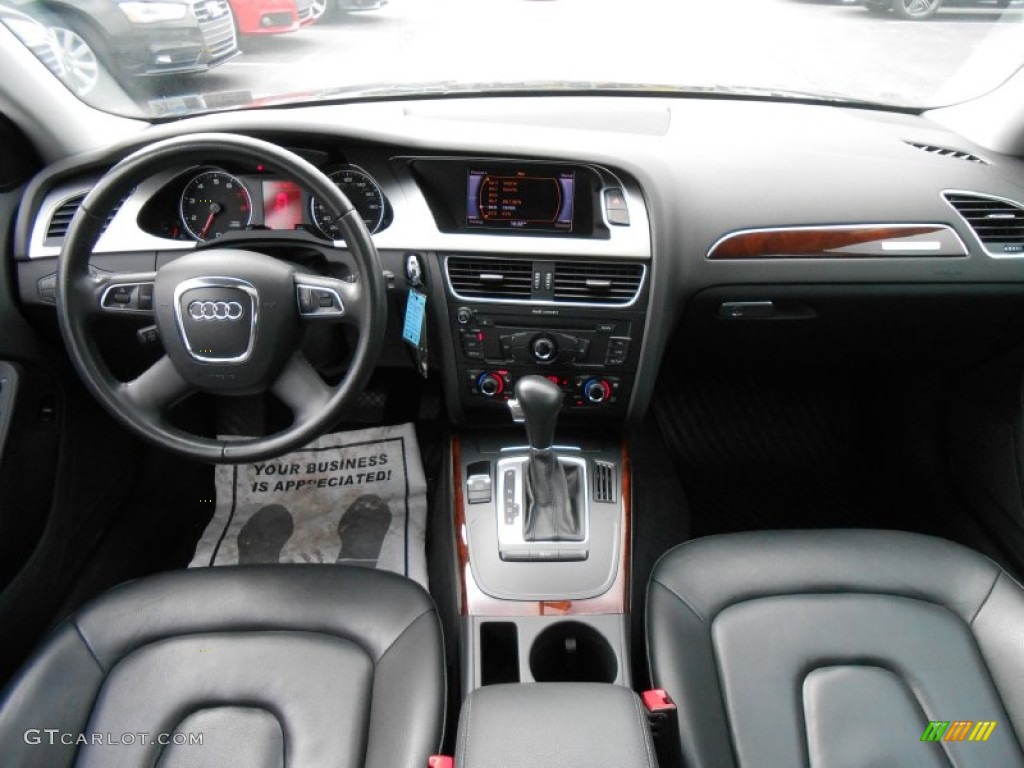 2011 Audi A4 2.0T quattro Sedan Black Dashboard Photo #77543328