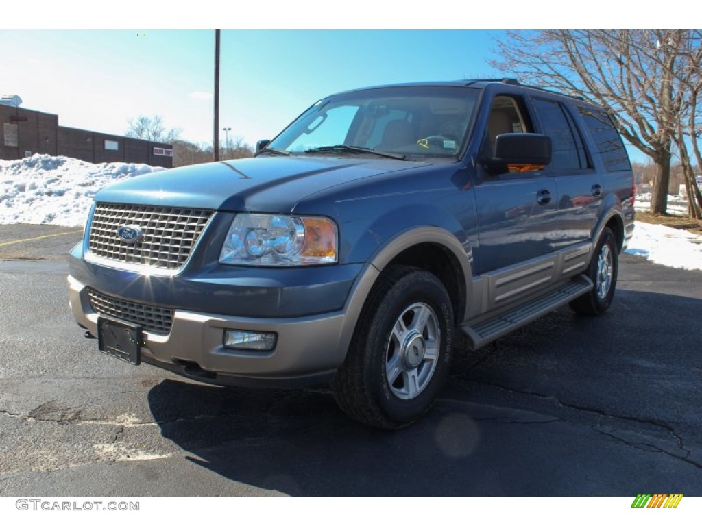 2003 Expedition Eddie Bauer 4x4 - Medium Wedgewood Blue Metallic / Medium Parchment photo #1