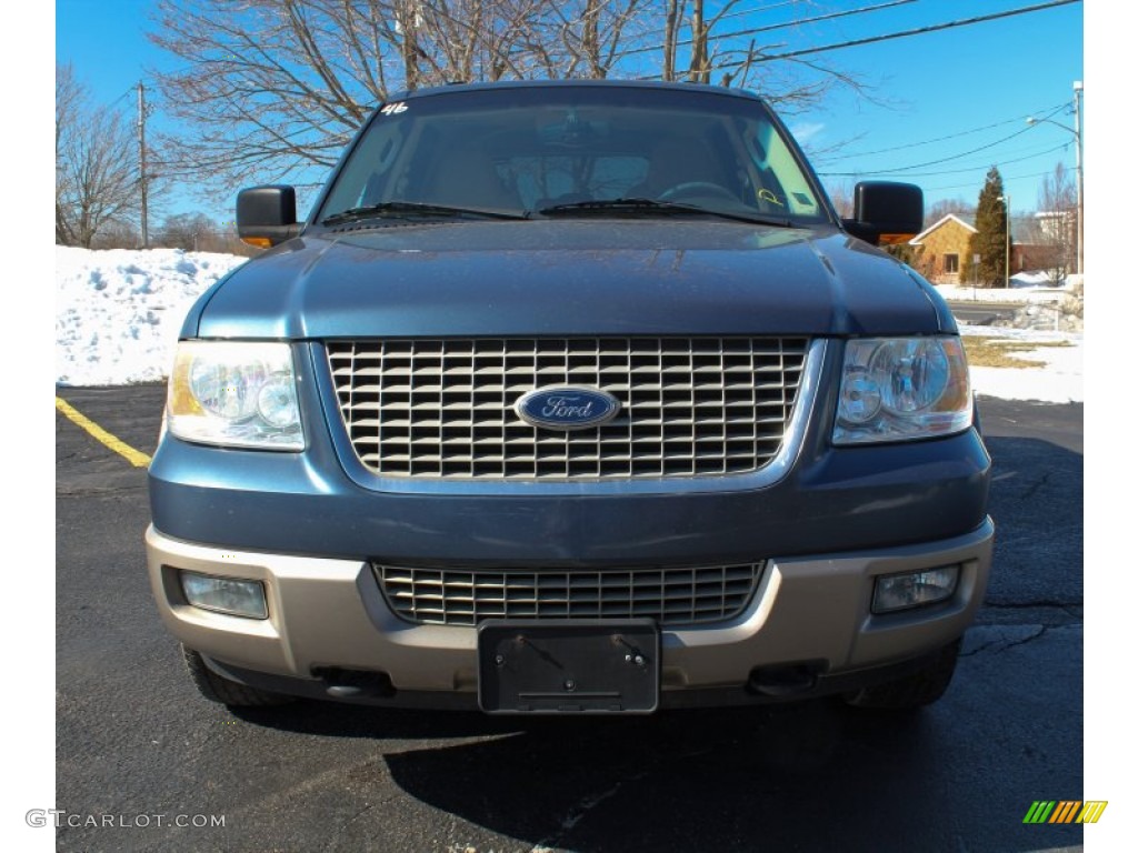 2003 Expedition Eddie Bauer 4x4 - Medium Wedgewood Blue Metallic / Medium Parchment photo #2