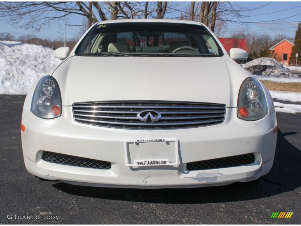 2004 G 35 Coupe - Ivory White Pearl / Willow photo #2