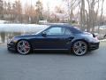 2011 Dark Blue Metallic Porsche 911 Turbo Cabriolet  photo #3