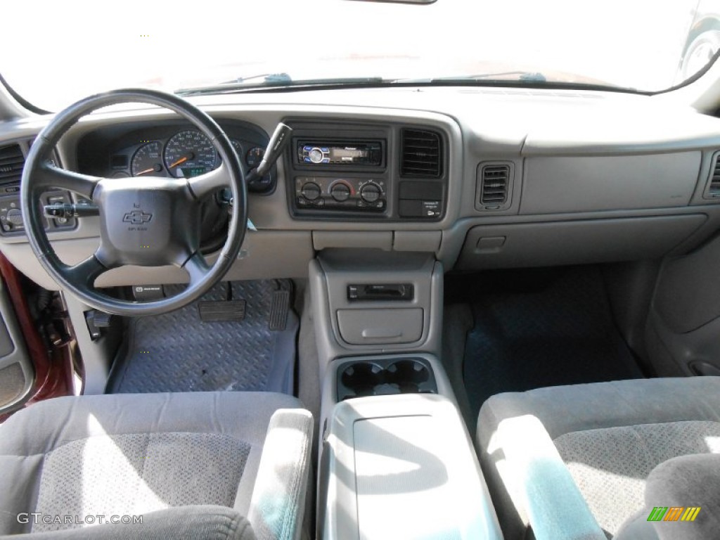 2000 Silverado 1500 LS Extended Cab 4x4 - Dark Carmine Red Metallic / Graphite photo #17