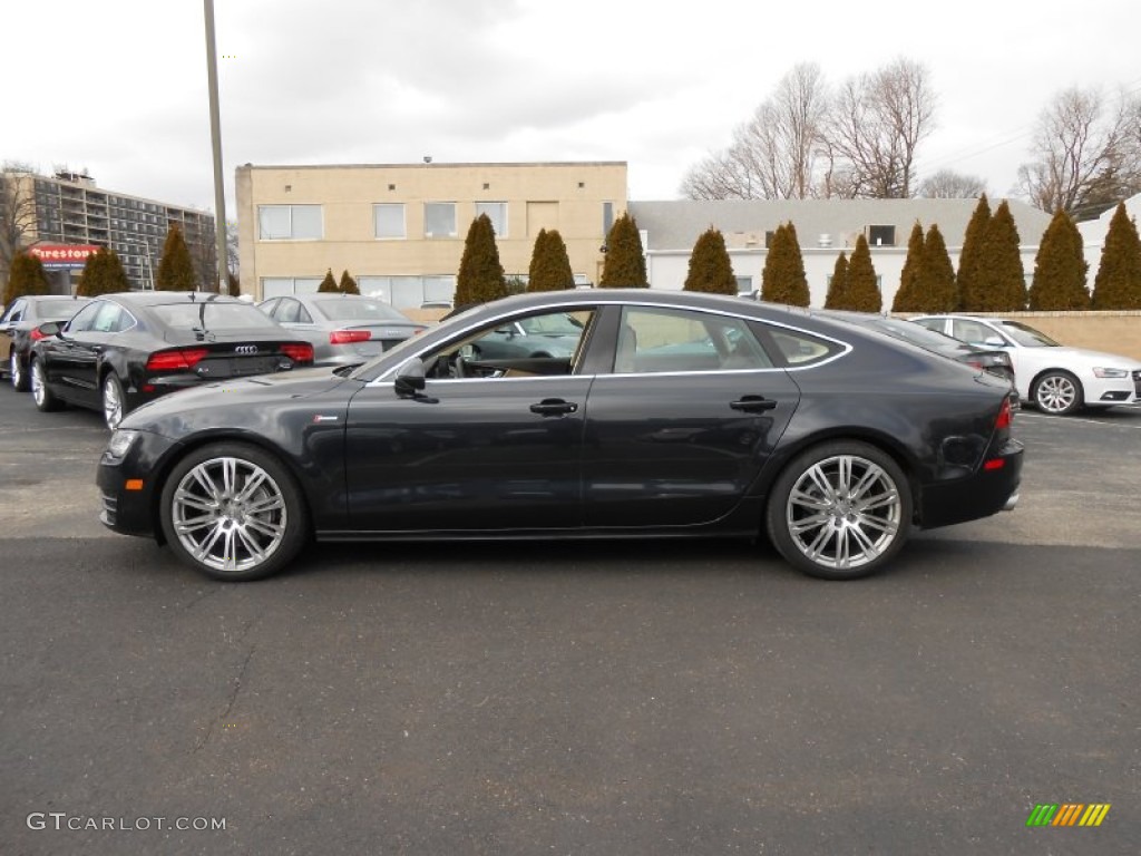 Moonlight Blue Metallic 2012 Audi A7 3.0T quattro Premium Plus Exterior Photo #77545021