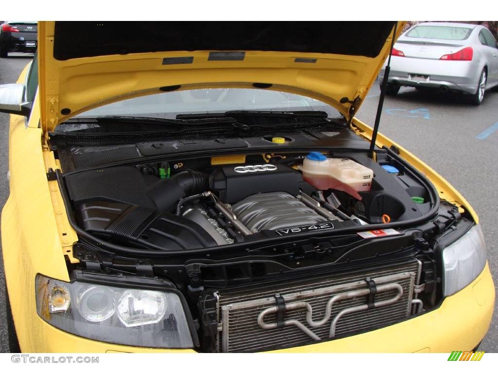 2004 S4 4.2 quattro Sedan - Imola Yellow / Black/Gray photo #15