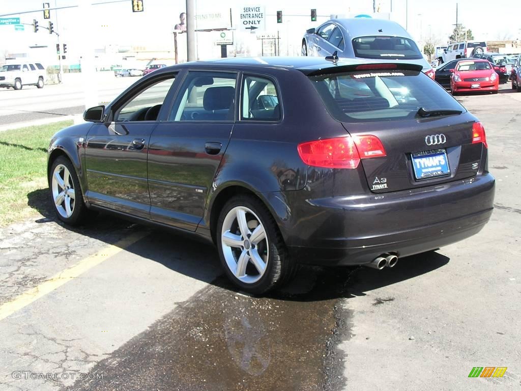 2007 A3 3.2 quattro - Lava Grey Pearl Effect / Black photo #2