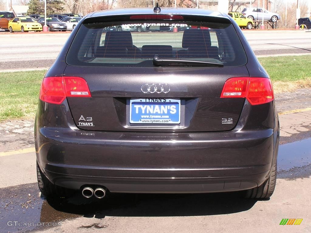 2007 A3 3.2 quattro - Lava Grey Pearl Effect / Black photo #3
