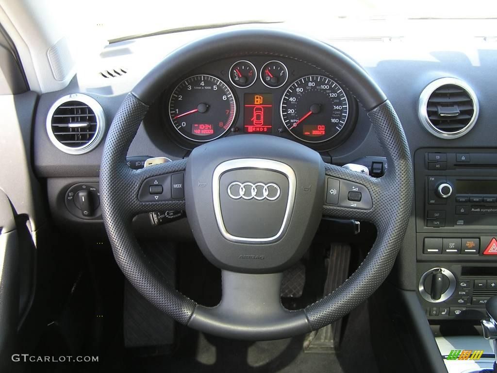 2007 A3 3.2 quattro - Lava Grey Pearl Effect / Black photo #9