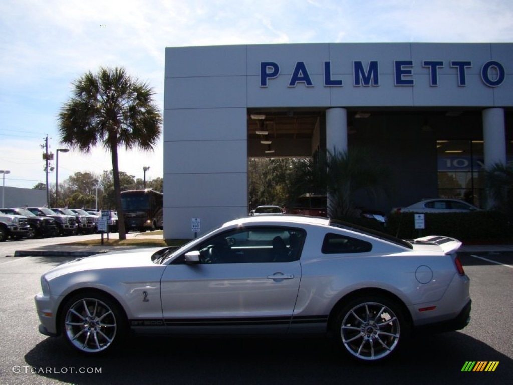 2012 Mustang Shelby GT500 Coupe - Ingot Silver Metallic / Charcoal Black/Black photo #2