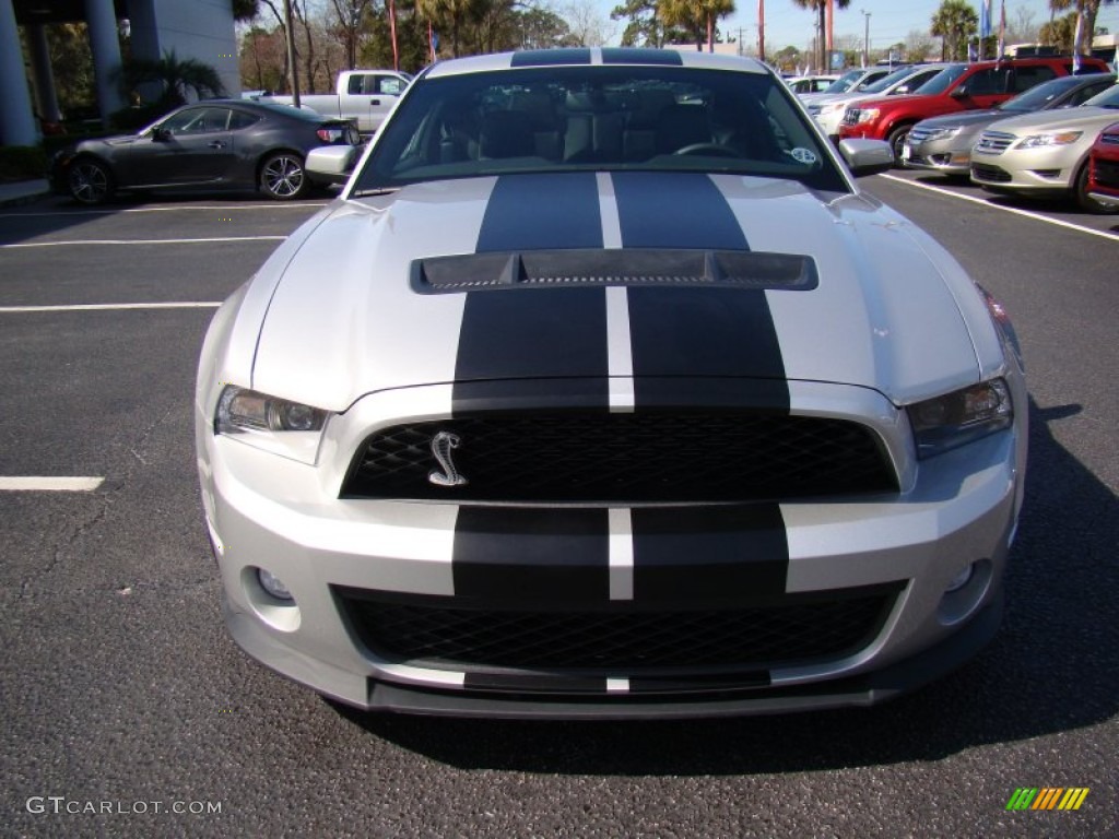 2012 Mustang Shelby GT500 Coupe - Ingot Silver Metallic / Charcoal Black/Black photo #4