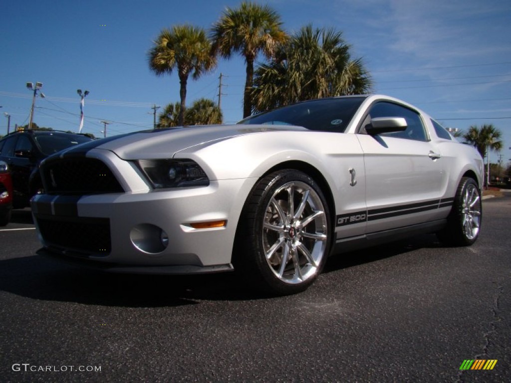 2012 Mustang Shelby GT500 Coupe - Ingot Silver Metallic / Charcoal Black/Black photo #5