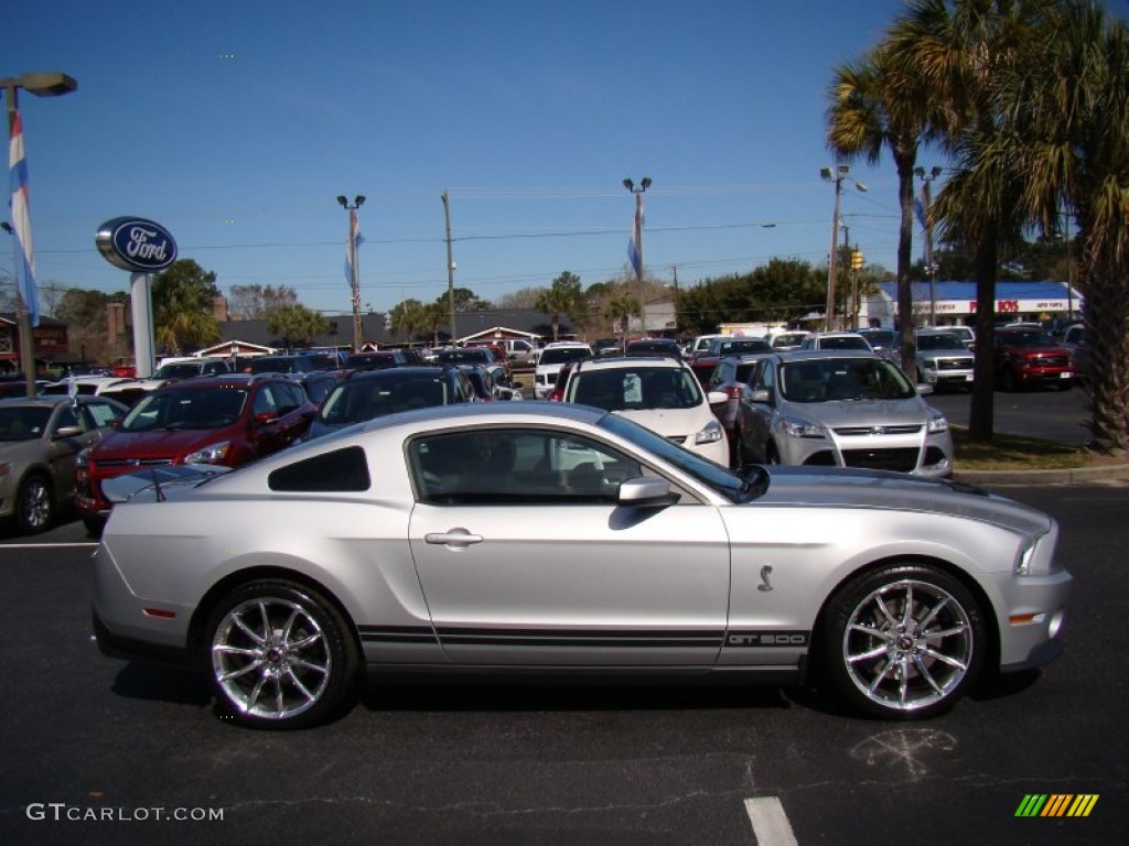 2012 Mustang Shelby GT500 Coupe - Ingot Silver Metallic / Charcoal Black/Black photo #6