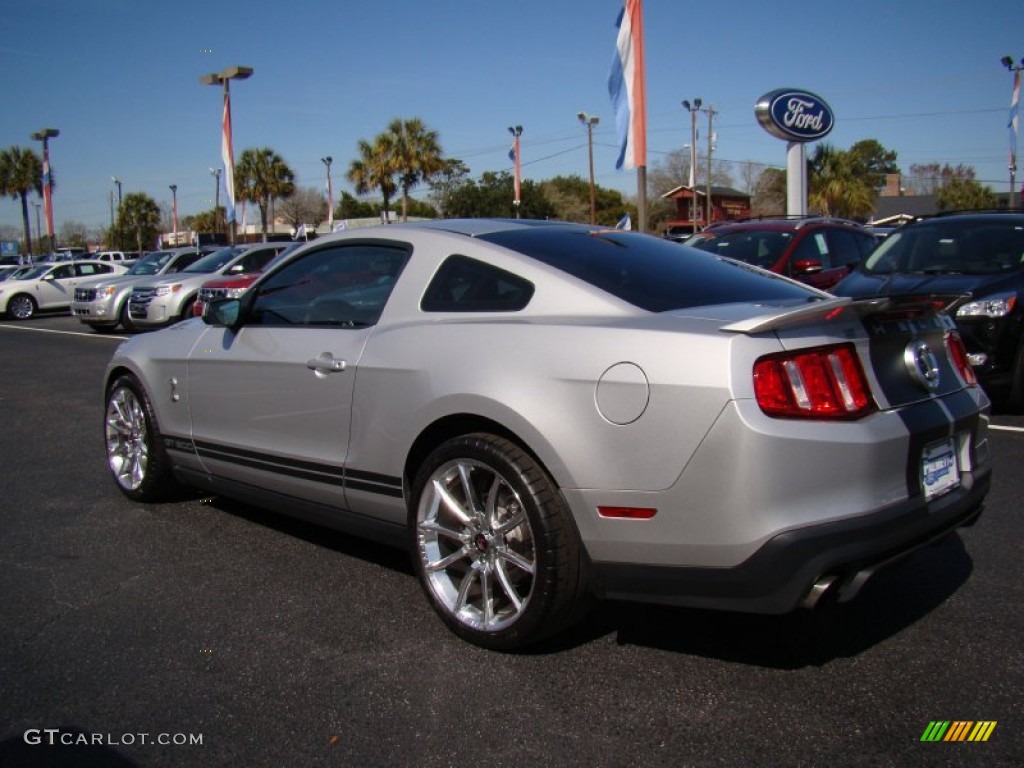 2012 Mustang Shelby GT500 Coupe - Ingot Silver Metallic / Charcoal Black/Black photo #8