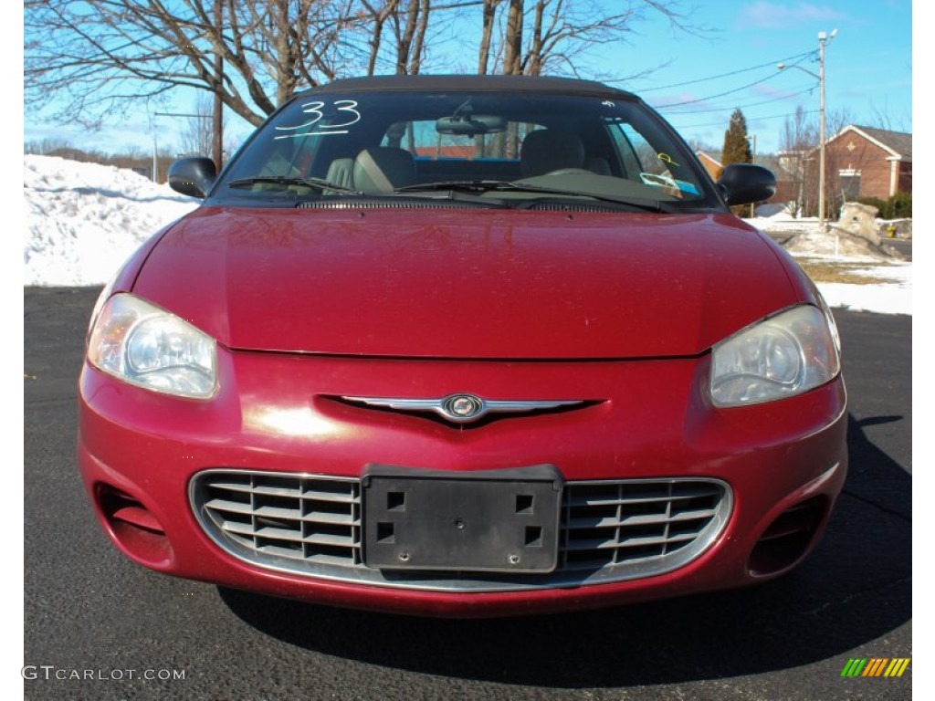 Inferno Red Pearl 2002 Chrysler Sebring GTC Convertible Exterior Photo #77546736