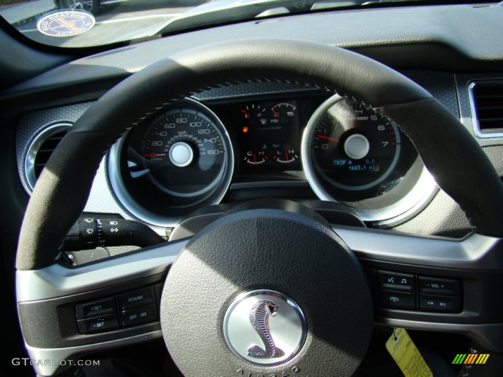 2012 Mustang Shelby GT500 Coupe - Ingot Silver Metallic / Charcoal Black/Black photo #16