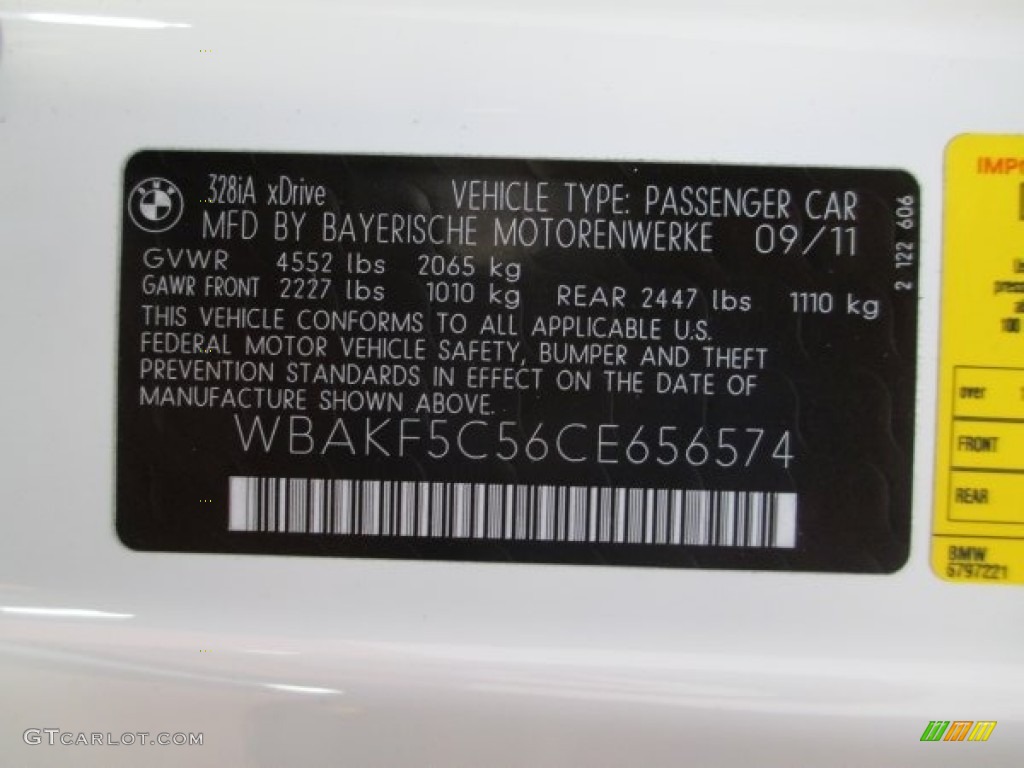 2012 3 Series 328i xDrive Coupe - Alpine White / Saddle Brown photo #15