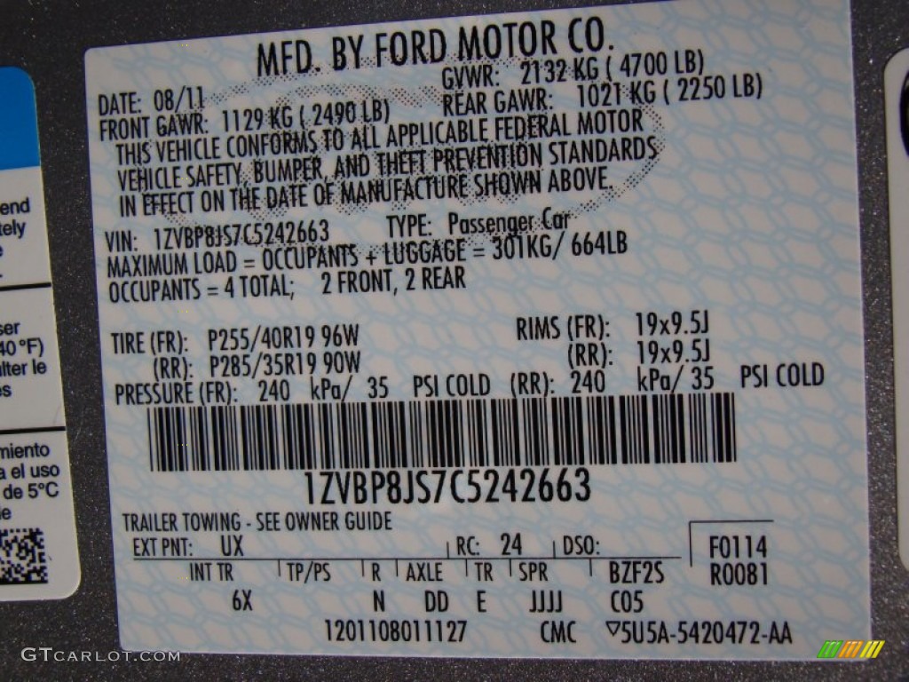 2012 Mustang Shelby GT500 Coupe - Ingot Silver Metallic / Charcoal Black/Black photo #21