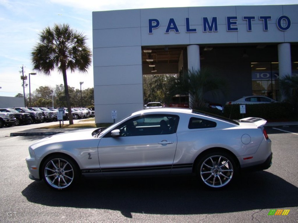 2012 Mustang Shelby GT500 Coupe - Ingot Silver Metallic / Charcoal Black/Black photo #27