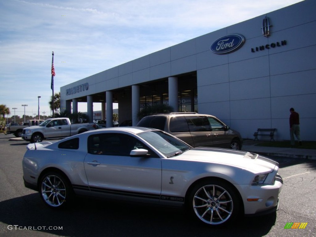 2012 Mustang Shelby GT500 Coupe - Ingot Silver Metallic / Charcoal Black/Black photo #28