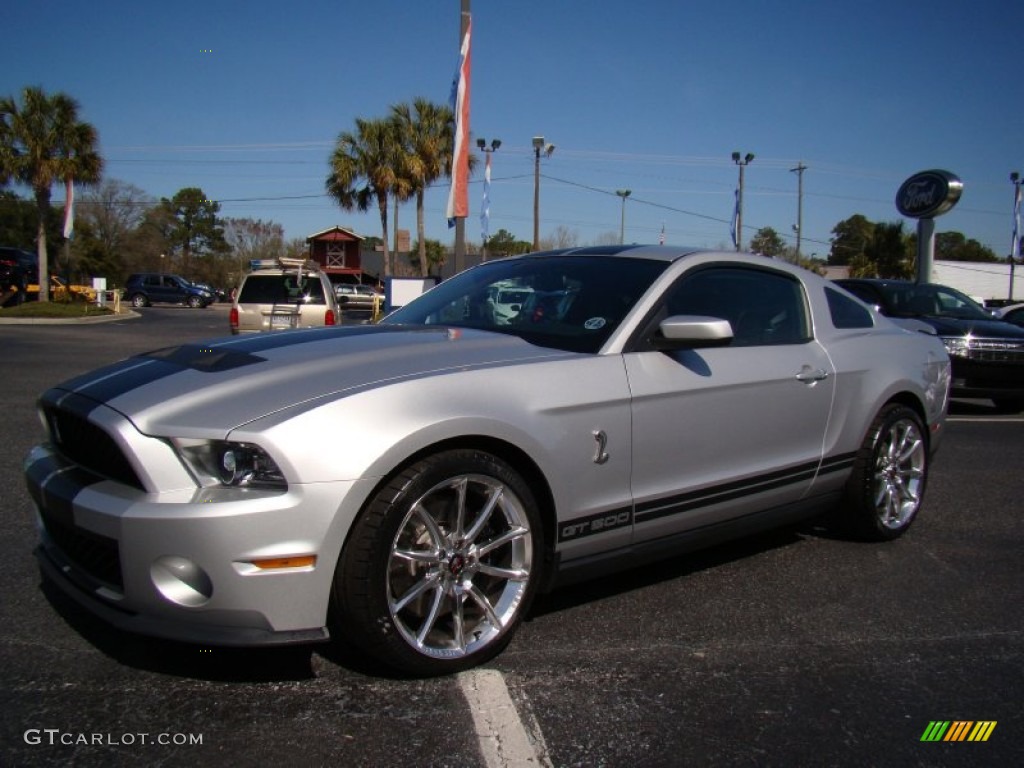 2012 Mustang Shelby GT500 Coupe - Ingot Silver Metallic / Charcoal Black/Black photo #29