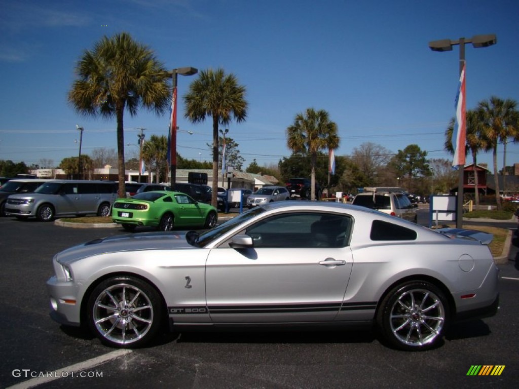 2012 Mustang Shelby GT500 Coupe - Ingot Silver Metallic / Charcoal Black/Black photo #30