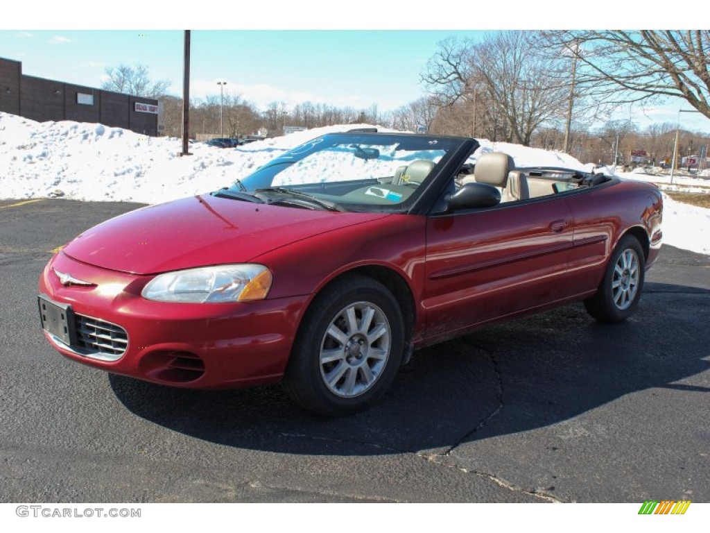 2002 Sebring GTC Convertible - Inferno Red Pearl / Sandstone photo #17