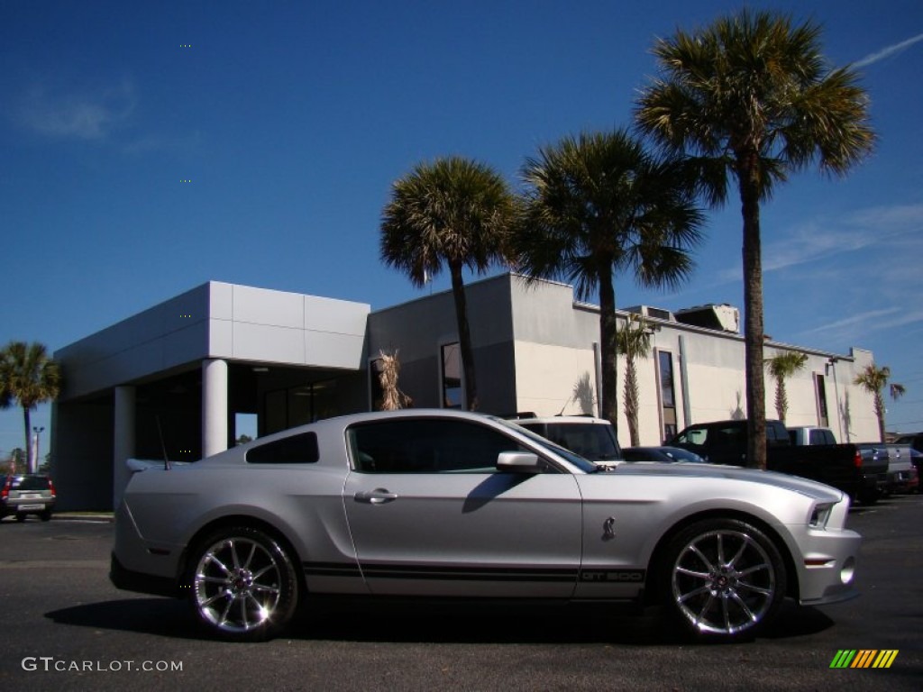 2012 Mustang Shelby GT500 Coupe - Ingot Silver Metallic / Charcoal Black/Black photo #31