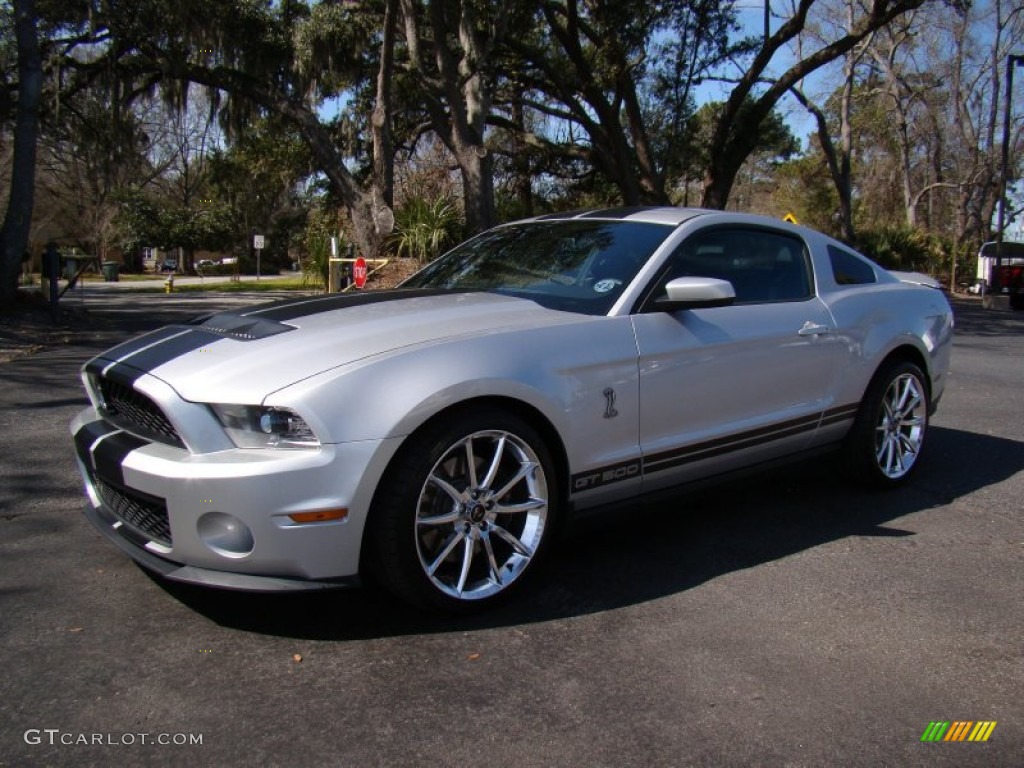 2012 Mustang Shelby GT500 Coupe - Ingot Silver Metallic / Charcoal Black/Black photo #33