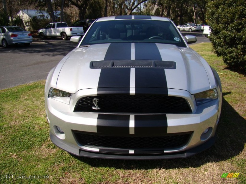 2012 Mustang Shelby GT500 Coupe - Ingot Silver Metallic / Charcoal Black/Black photo #35
