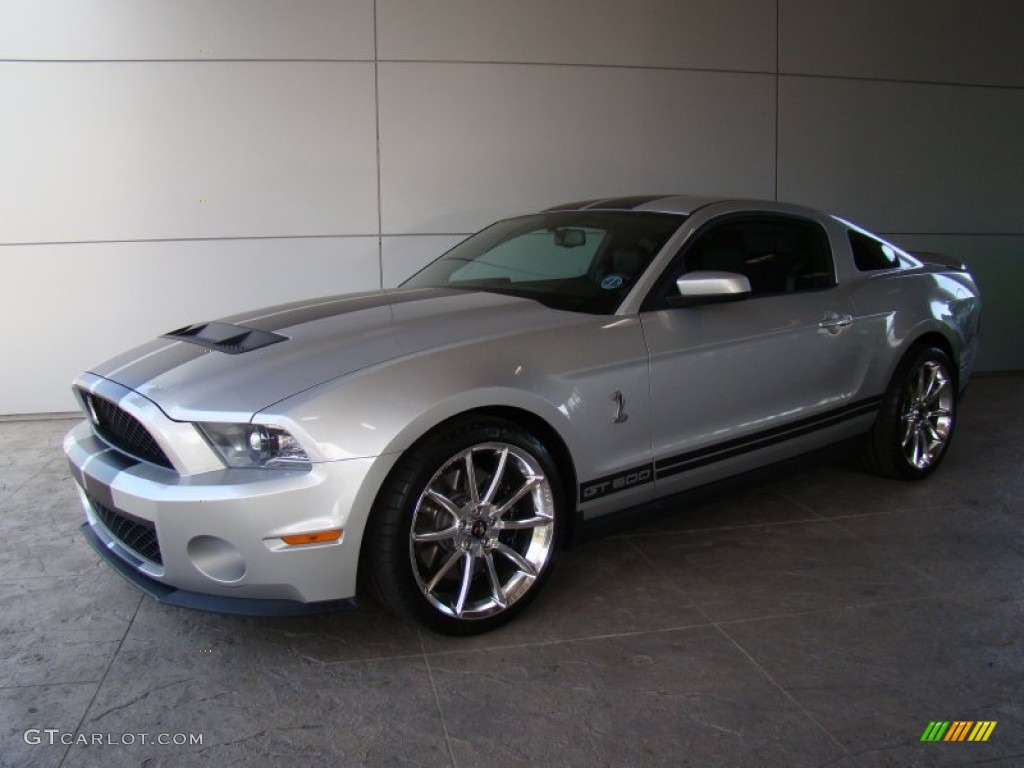 2012 Mustang Shelby GT500 Coupe - Ingot Silver Metallic / Charcoal Black/Black photo #36
