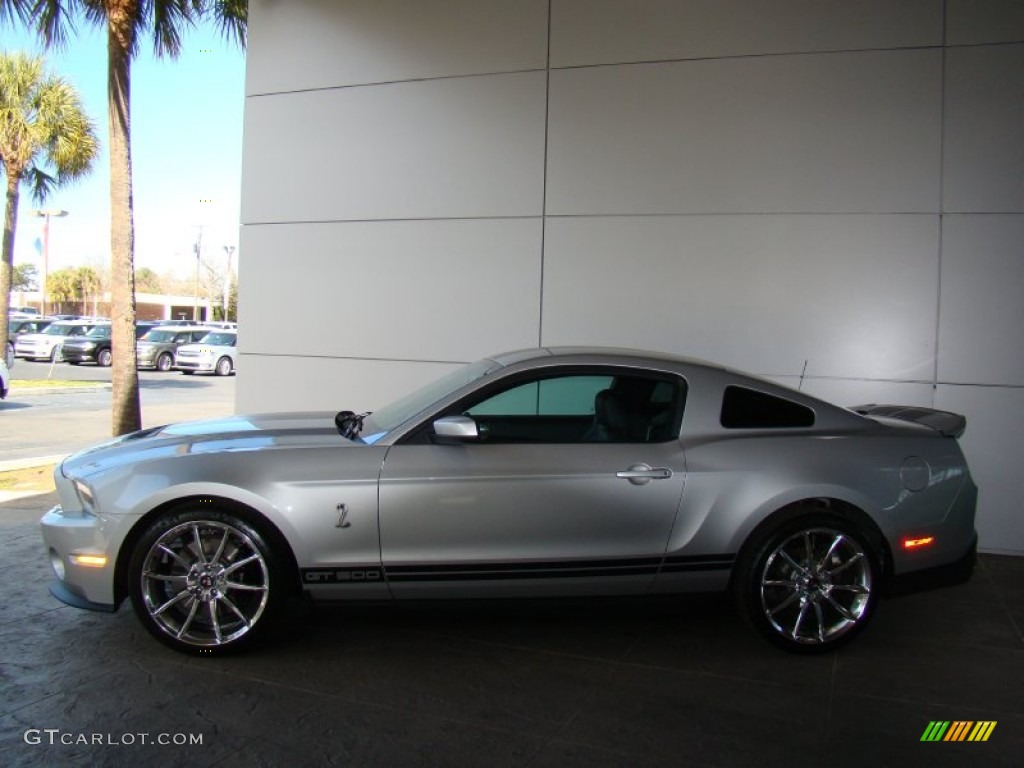 2012 Mustang Shelby GT500 Coupe - Ingot Silver Metallic / Charcoal Black/Black photo #37
