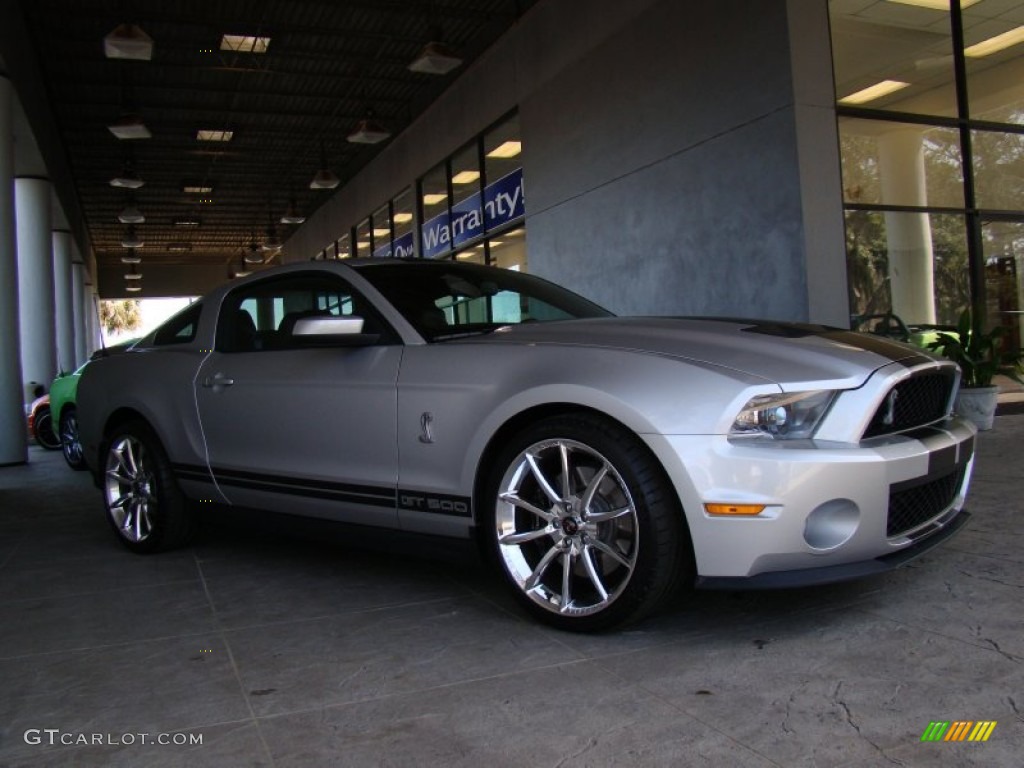 2012 Mustang Shelby GT500 Coupe - Ingot Silver Metallic / Charcoal Black/Black photo #38