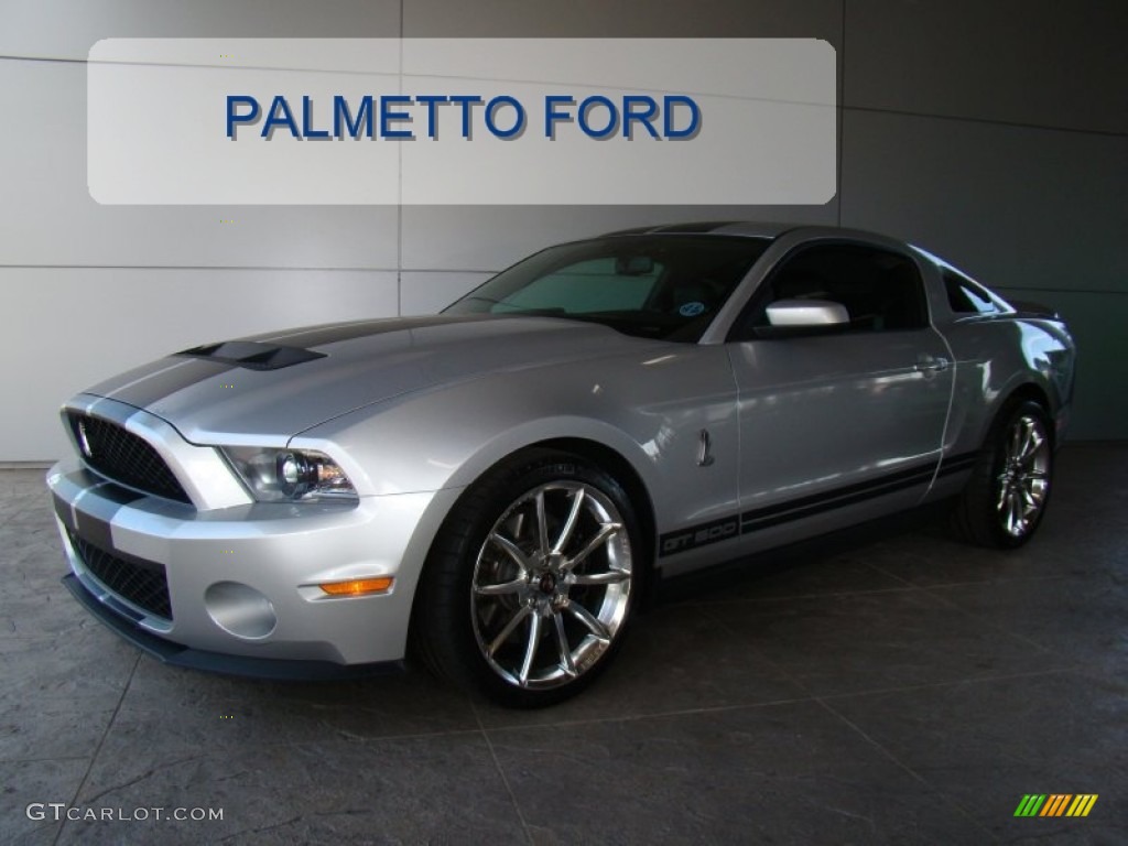 2012 Mustang Shelby GT500 Coupe - Ingot Silver Metallic / Charcoal Black/Black photo #39