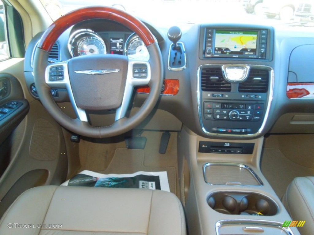2013 Town & Country Limited - Crystal Blue Pearl / Dark Frost Beige/Medium Frost Beige photo #20