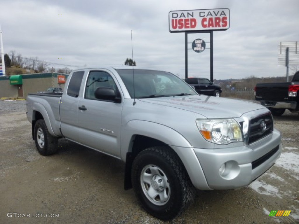 2008 Tacoma V6 SR5 Access Cab 4x4 - Silver Streak Mica / Graphite Gray photo #1