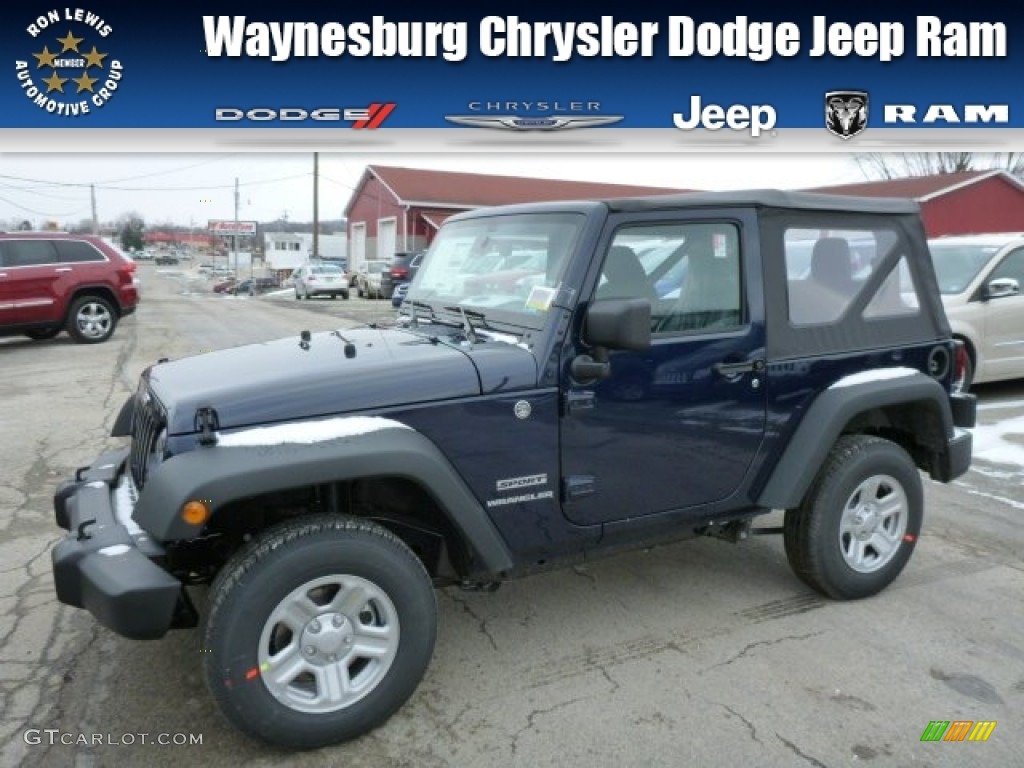 True Blue Pearl Jeep Wrangler